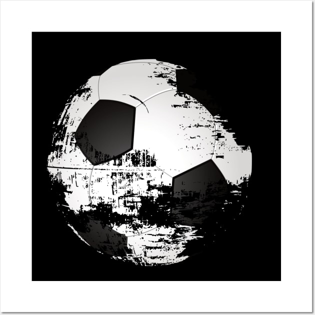 soccer ball under construction Wall Art by Ricogfx